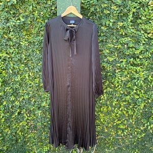 Scoop | Black Pleated Dress |  Size 0-2